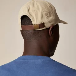 Washed canvas baseball cap