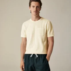 Washed piqué pocket T-shirt