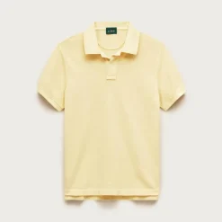 Washed piqué polo shirt