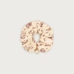 Western-print scrunchie