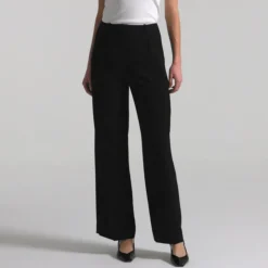 Wide-leg Essential pant in city crepe