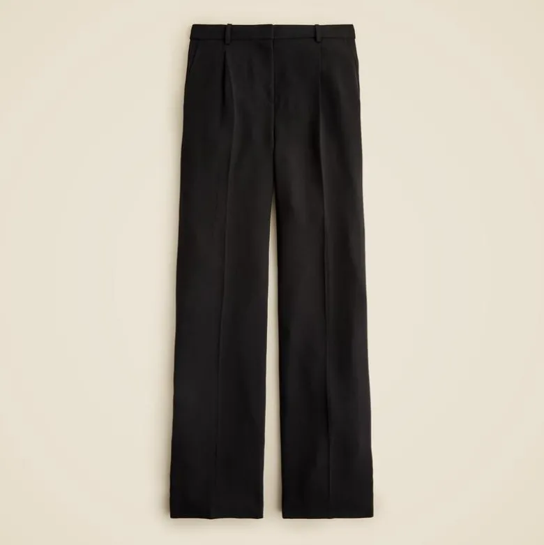 Wide-leg Essential pant in city crepe