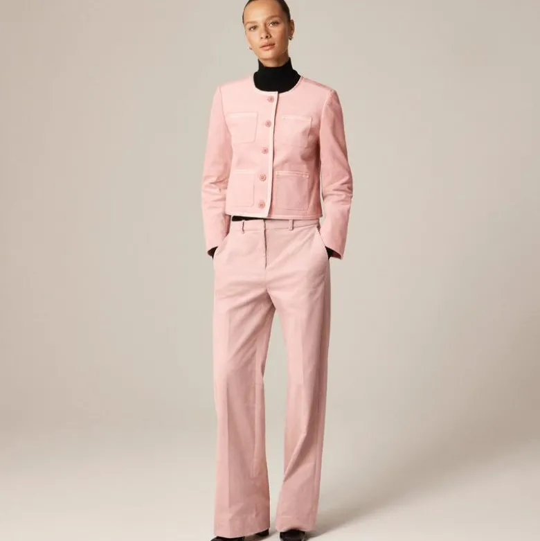 Wide-leg trouser in stretch corduroy