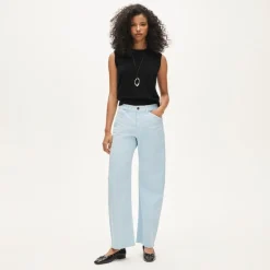 Zoe barrel pant in chino