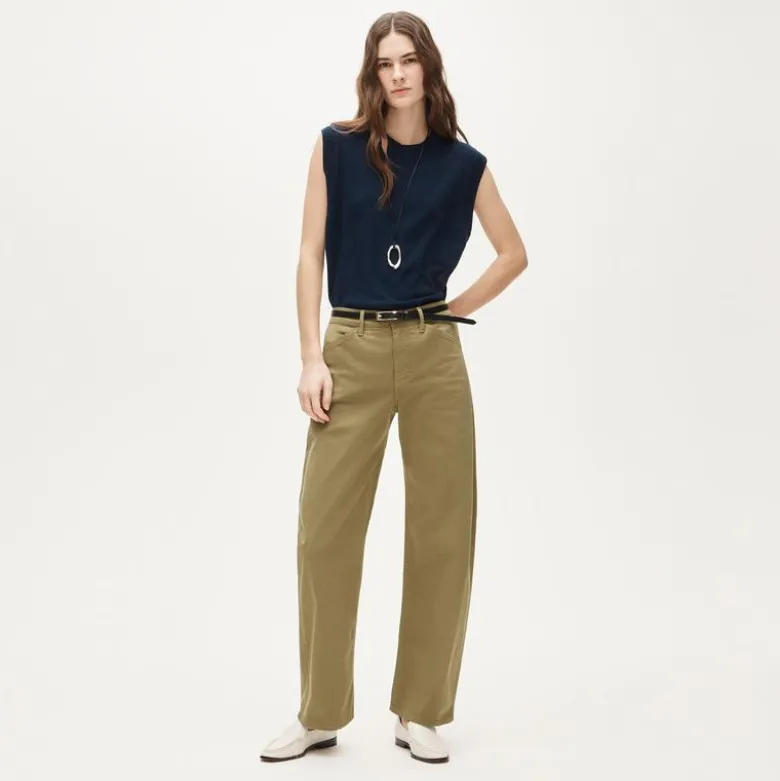 Zoe barrel pant in chino